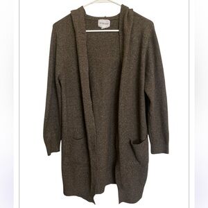 Olive + Oak Brown Hooded Cardigan